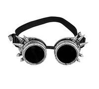 Boland - Gafas cyberpunk, retro, spacy, steampunk, espinas, banda elástica, carnaval, halloween, fiesta de disfraces, fiesta temática, accesorios para disfraces
