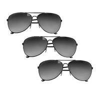 Boland - Gafas de fiesta en un set, 3 piezas, gafas para adultos, gafas divertidas, sin receta, gafas de sol, disfraces horteras, accesorios para disfraces
