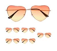 Boland - Gafas de fiesta Groovy Love, juego de 6 unidades, gafas para adultos, gafas divertidas, accesorios para disfraces de carnaval, festivales, hippies