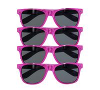 Boland - Gafas de fiesta metálicas en set de 4 unidades para adultos, accesorio para festivales, carnaval, disfraces o fiestas temáticas