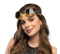 Boland - Gafas de fiesta steampunk Vibe, gafas ajustables para disfraces, carnaval y fiestas temáticas, gafas para festivales