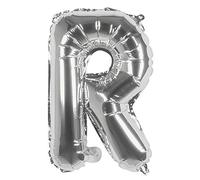 Boland - Globo Inflable con Forma de Letra, tamaño 36 cm, Plata, Globo en Forma de Letra, Aire, Helio, Relleno, cumpleaños, Aniversario de Boda, año de Vida, Fiesta Sorpresa, cumpleaños