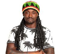Boland Gorro-rasta Multicolor Talla única, 82008 Cultura jamaiquina, Fiesta, Unisex, COSTUME_HEADWEAR, unisex, Multicolor, sombrero