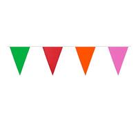 Boland - Guirnalda de banderines de poliéster, guirnalda de 6 metros para cumpleaños, carnaval o fiestas temáticas, decoración para fiestas