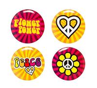 Boland- Hippie Flower Power Alfileres, Multicolor (Ciao Srl BOL44508)