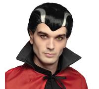 Boland Hombre blanco y negro vampiro Peluca - One Size