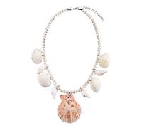 Boland- Kette 51031-Collar de Sirena, Cadena con Conchas y Perlas, para Adultos, bisutería, Carnaval, temática, Halloween, Fiesta en la Playa, Multicolor, talla única (51031)