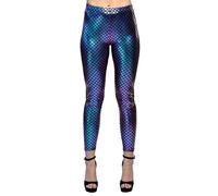 Boland - Leggings Sirena, escamas, mundo submarino, disfraz, fiesta temática, carnaval, JGA