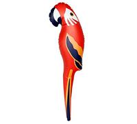 Boland - Loro hinchable, 110 cm | Decoración y complementos de disfraces para fiestas en la piscina y Carnaval, juguetes acuáticos