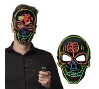 Boland - Máscara LED, máscara con luz, máscara de terror para carnaval, accesorio disfraz carnaval, máscara Halloween