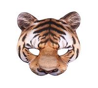 Boland - Media máscara, estampado realista, banda elástica, carnaval, Halloween, fiesta temática, disfraz, teatro, disfraz, accesorio