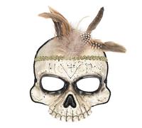 Boland - Media máscara vudú, máscara de terror para disfraces, Halloween y carnaval, chamán, curandero