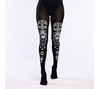 Boland Medias para mujer Día de los Muertos en nailon con pantalón elástico