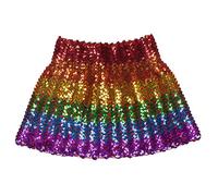 Boland - Minifalda con lentejuelas, talla única para adultos, cintura elástica, disco, disfraz, carnaval, fiesta de disfraces