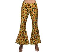 Boland - Pantalones acampanados para hombre o mujer, ideales para carnaval, festival o fiesta temática, hippies de pernera ancha