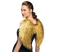 Boland - Par de alas de ángel glamour plumas 50 x 55 cm, oro