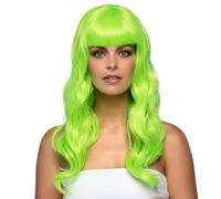 Boland - Peluca Chique, pelo sintético largo y liso con flequillo, peinado, EM, Mundial, accesorio, disfraz, accesorios, fiesta temática, carnaval