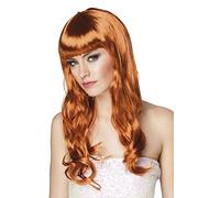 Boland - Peluca Chique, pelo sintético largo y liso con flequillo, peinado, EM, Mundial, accesorio, disfraz, accesorios, fiesta temática, carnaval