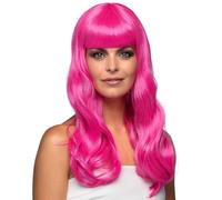 Boland - Peluca Chique, pelo sintético largo y liso con flequillo, peinado, EM, Mundial, accesorio, disfraz, accesorios, fiesta temática, carnaval