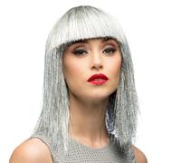 Boland - Peluca con purpurina para adultos, peinado de pelo sintético para fiestas temáticas o carnaval, accesorio para disfraces