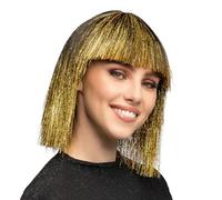 Boland - Peluca con flequillo y oropel, pelo sintético para carnaval y cosplay