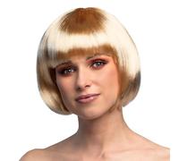Boland Peluca Cabaret Bob con Flequillo Longitud Media Pelo Sintético - Disfraz Carnaval