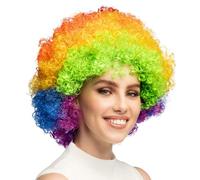 Boland - Peluca rizada para adultos, peinado corto de pelo sintético, peluca para carnaval, halloween y JGA, accesorios para disfraces