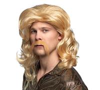 Boland - Peluca rubia larga con bigote rubio Barry, 85724 , color/modelo surtido