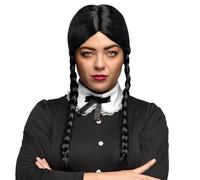 Boland - Peluca Secrete | Peluca negra de pelo sintético con trenzas