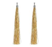 Boland - Pendientes de oropel de festival, 20 cm, clips para las orejas, bisutería para Carnaval, discoteca y disfraces