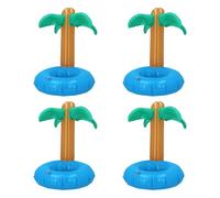 Boland - Portavasos Hinchable con Forma de Palmera, 4 Unidades | Decoración y portabebidas para fiestas en la piscina y en la playa, juguetes acuáticos