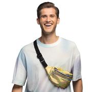 Boland - Riñonera holográfica, retro, accesorio para disfraces, riñonera, accesorio para fiestas, carnaval, fiesta temática