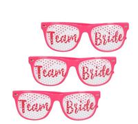 Boland - Set de 3 gafas de fiesta Team Bride para despedidas de soltera o aniversarios de boda, gafas para la novia o las damas de honor