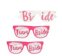 Boland - Set de 3 gafas de fiesta Team Bride para despedidas de soltera o aniversarios de boda, gafas para la novia o las damas de honor
