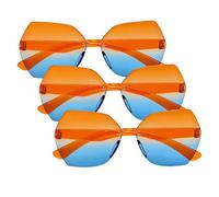 Boland - Set de gafas de fiesta Hippie, gafas para adultos, gafas divertidas, festival, flower power, accesorios para disfraces