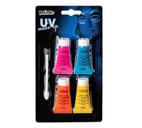 Boland - Set de maquillaje UV Neon, maquillaje luminoso para Halloween, carnaval y fiestas temáticas