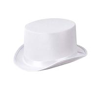 Boland - Sombrero de Gala, sombrero de copa, cinta, elegante, fieltro, años 20, Gatsby, carnaval, Halloween, fiesta de disfraces, disfraz, teatro