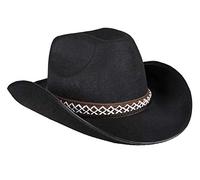 Boland 54369 - Sombrero de vaquero para niño, negro, sombrero de vaquero, salvaje oeste, gángster, fieltro, disfraz, carnaval, fiesta temática