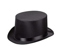 Boland - Sombrero de gala, sombrero de copa, ribeteado, elegante, fieltro, años 20, gatsby, carnaval, halloween, disfraces, fiesta temática, disfraz, teatro