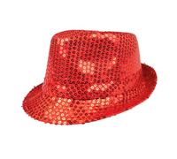Boland - Sombrero de lentejuelas, unisex, vestido de discoteca, accesorio, carnaval, disfraz, fiesta de disfraces, fiesta temática