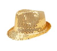Boland - Sombrero de lentejuelas, unisex, vestido de discoteca, accesorio, carnaval, disfraz, fiesta de disfraces, fiesta temática