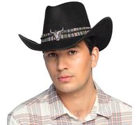 Boland - Sombrero de vaquero Django para adultos, sombrero occidental para disfraces, carnaval y fiesta temática