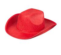 Boland Sombrero de vaquero 4075 para adulto, tamaño estándar, rojo