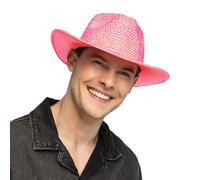 Boland - Sombrero de vaquero UV brillante Aurora, sombrero western neón, brilla bajo la luz negra, accesorio para festivales, carnaval, despedidas de soltero/a y disfraces