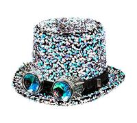 Boland - Sombrero Desert Dream, Con gafas, sombrero de Copa, lentejuelas, fiesta de disfraCes, Carnaval