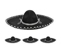 Boland - Sombrero para adultos, juego de 4 unidades, sombrero mexicano para disfraces, carnaval, fiestas temáticas, tocados