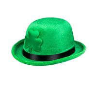 Boland - Sombrero Shamrock Bowler, 58 cm | Sombrero de copa con trébol para el Día de San Patricio, disfraces, Carnaval y fiesta temática de Irlanda