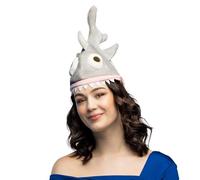 Boland 99951 - Sombrero de peluche tiburón para adultos, pez, mundo submarino, tocado, accesorio, lema fiesta, carnaval