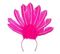 Boland - Tiara Samba, 1 Pieza, Diadema con Plumas y Purpurina, Tocado para Bailarina brasileña, Disfraz, Disfraz, Accesorio, Fiesta de Disfraces