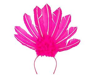 Boland - Tiara Samba, 1 Pieza, Diadema con Plumas y Purpurina, Tocado para Bailarina brasileña, Disfraz, Disfraz, Accesorio, Fiesta de Disfraces